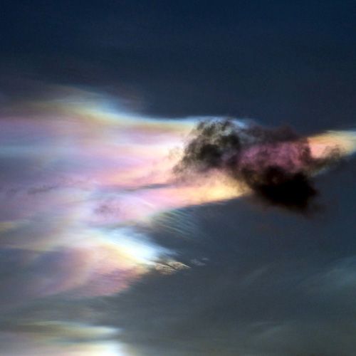 Nacreous clouds