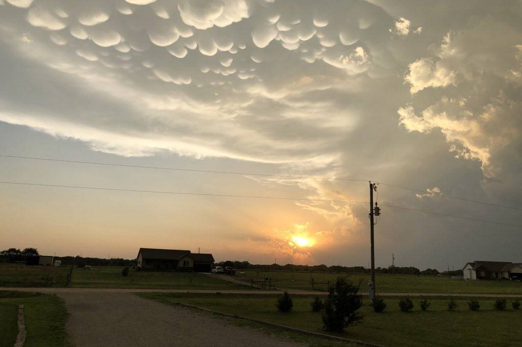 3rd Place Mammatus over Butler County, Kansas by Laurie M. @LaurieMit