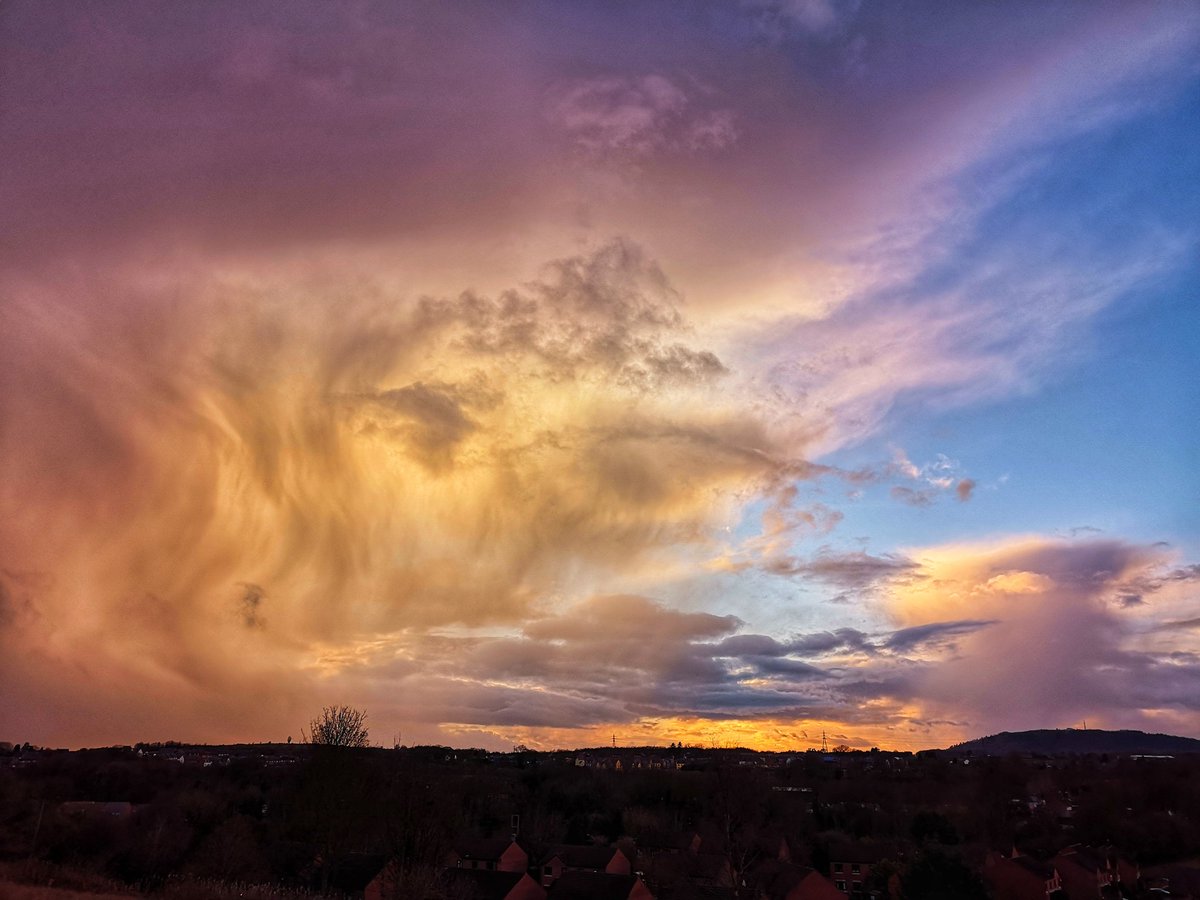 3rd Place A Heavy Wintry Shower over Shropshire during sunset by Liam Ball @Liam_Ball92