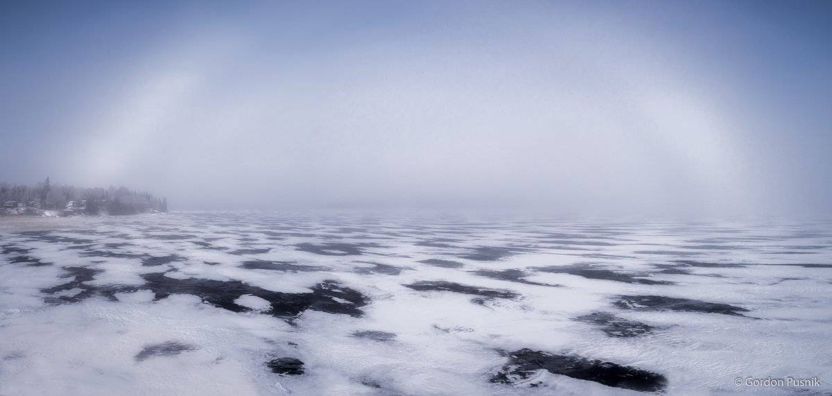 1st Place Gordon Pusnik @gordonpusnik Ice fog bow - N.W. Ontario