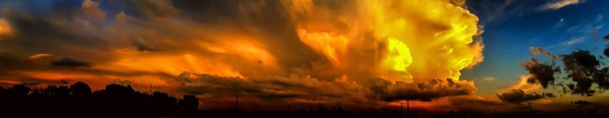 Panorama of Late Summer Storm