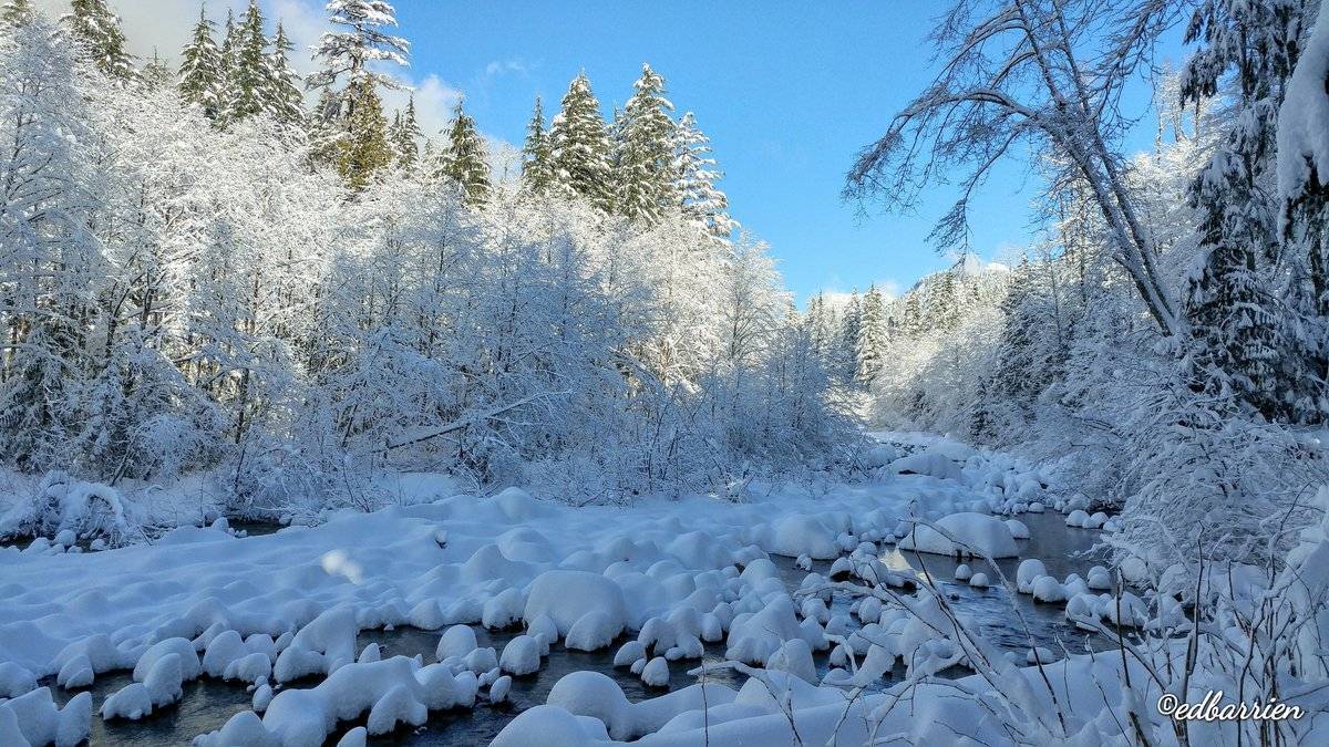 1st Place Lynn Creek in North Vancouver after a snow storm the day before by Ed Barrien @hikersimage