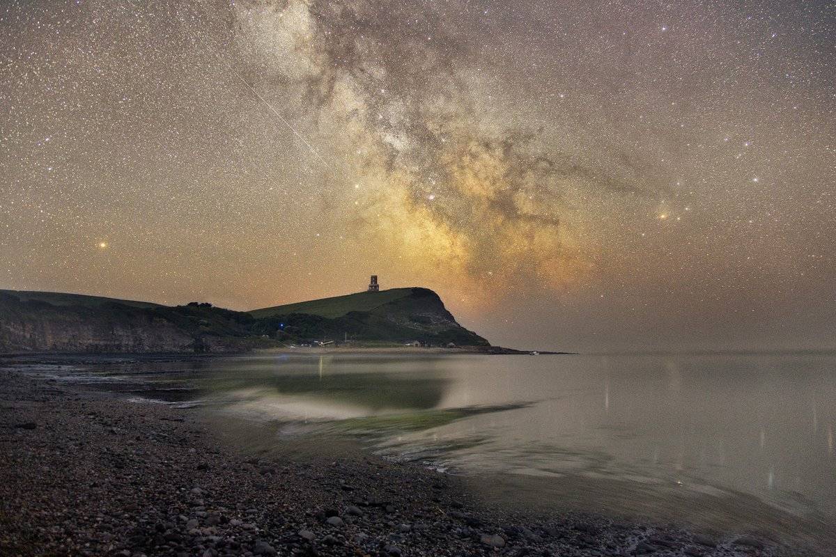 1st Place The Milkyway core rises above Clavell Tower overlooking Kimmeridge Bay in Dorset by Mark Pelleymounter @MPelleymounter