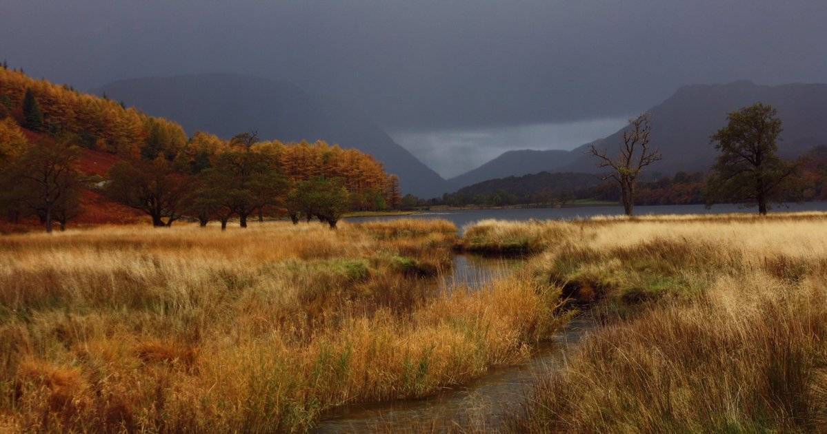 A very moody Buttermere following torrential downpour