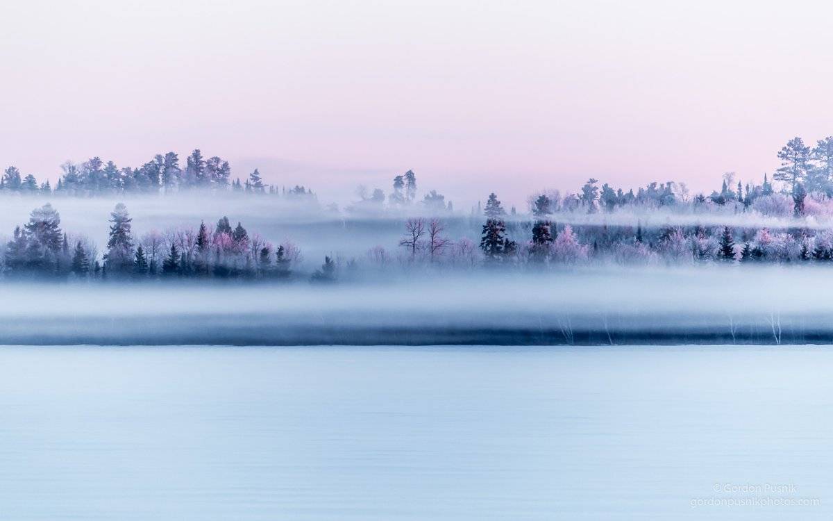 2nd Place Ice fog putting a fresh layer of hoar frost on the trees on a -20c morning in N.W. Ontario by Gordon Pusnik @gordonpusnik