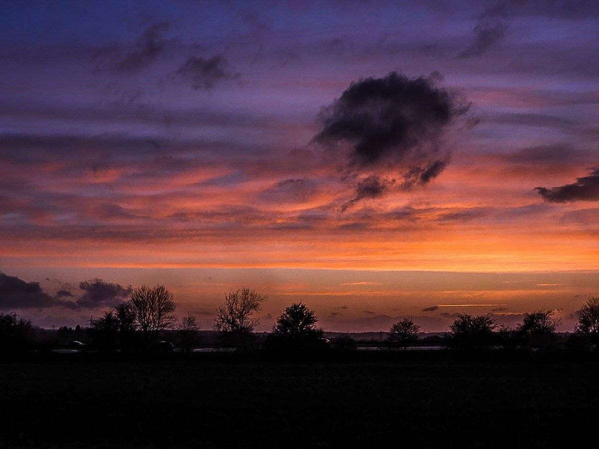2nd Place Sunset after glow at Graveley, Hertfordshire by Carla Sears @CarlaSears