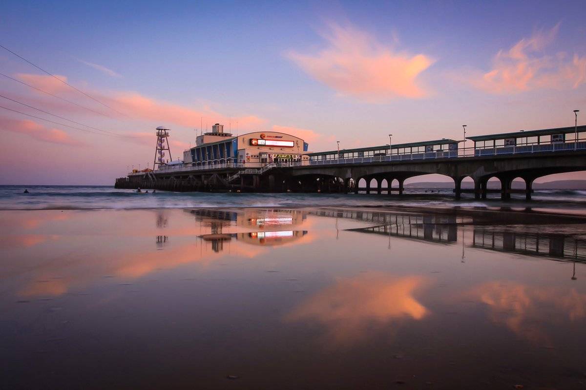 2nd Place Sunset reflections from Bournemouth beach by Rachel Baker @Saintsmadmomma