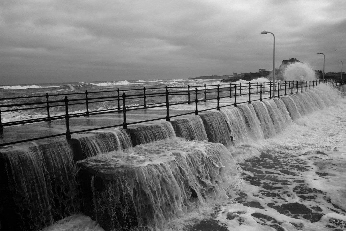 3rd Place John Cade @john_cade Storm hitting Amble Pier, Northumberland, England