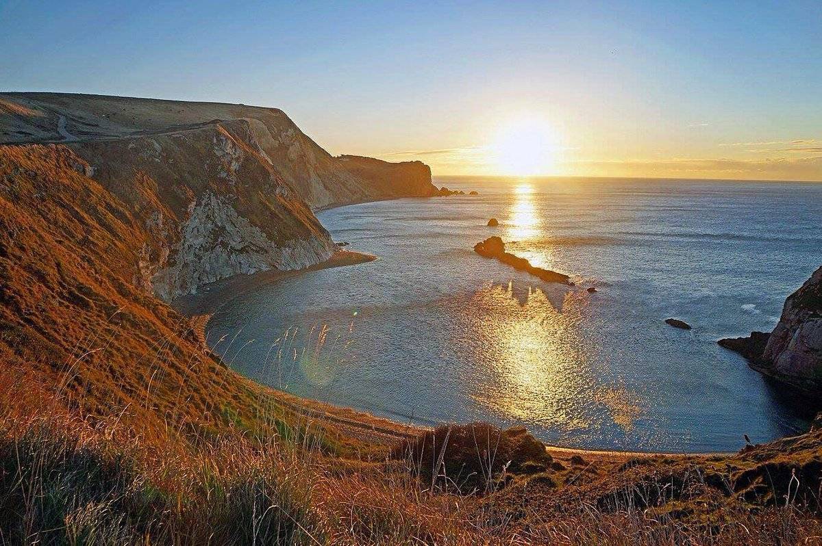 November sunrise at Man O'War Bay, Durdle Door, Dorset