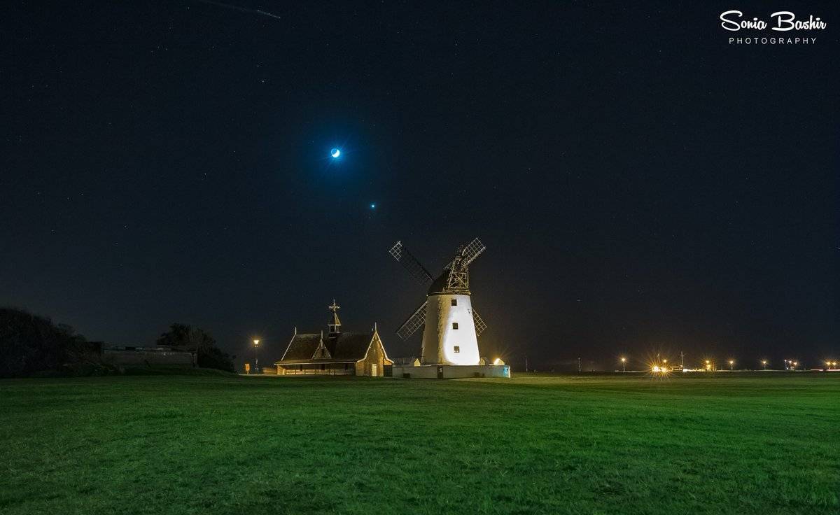 3rd Place Sonia Bashir @SoniaBashir_ Lytham Windmill by night...