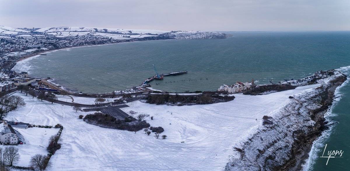 3rd Place Swanage in the snow by Andy Lyons @Lyonsphotos_uk