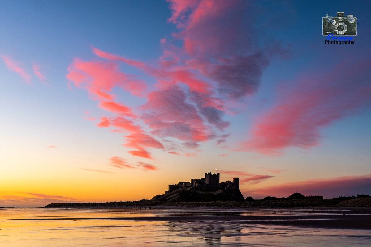 Bamburgh Sunrise by Coastal Portraits @johndefatkin