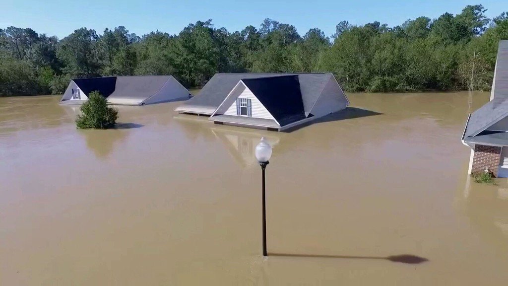 Hope Mills Flooded Neighborhood