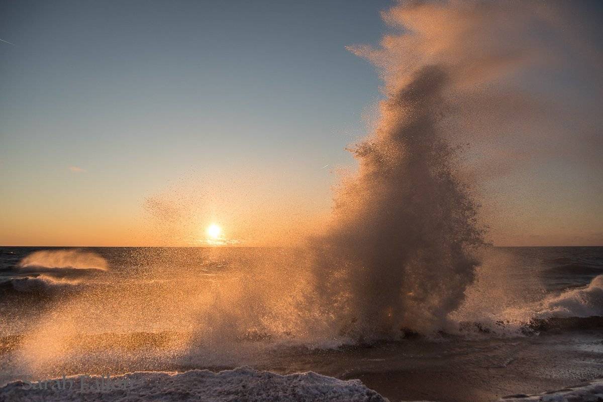 In like a lion, out like a lamb. Sunrise on Lake Michigan by Sarah Fallon @photogforestldy