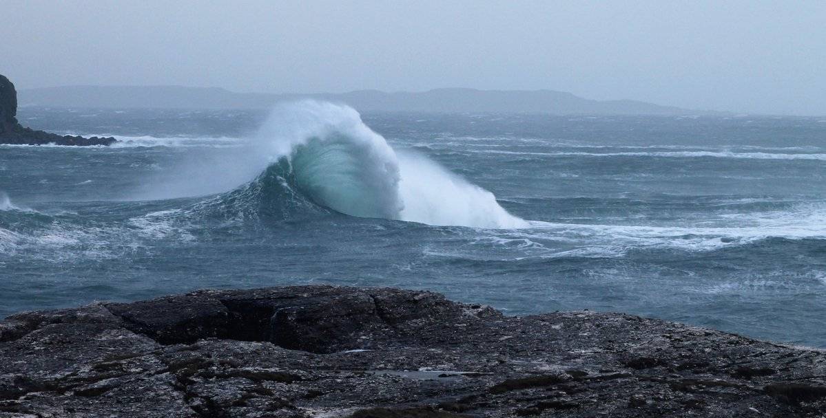 Storm Gareth at Ballintoy by I North Coast @ILoveNorthCoast