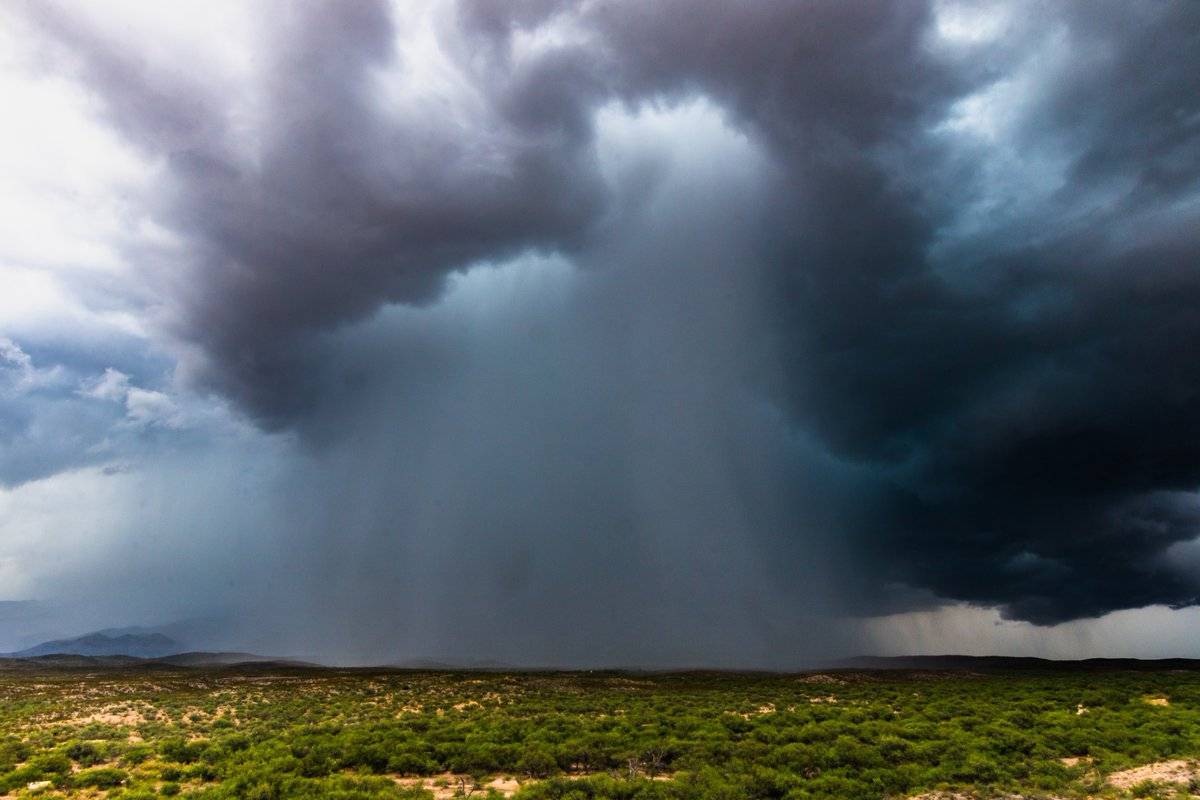 Storms over Rincon Peak east of Tucson, AZ on July 10, 2018 by Lori Grace Bailey @lorigraceaz