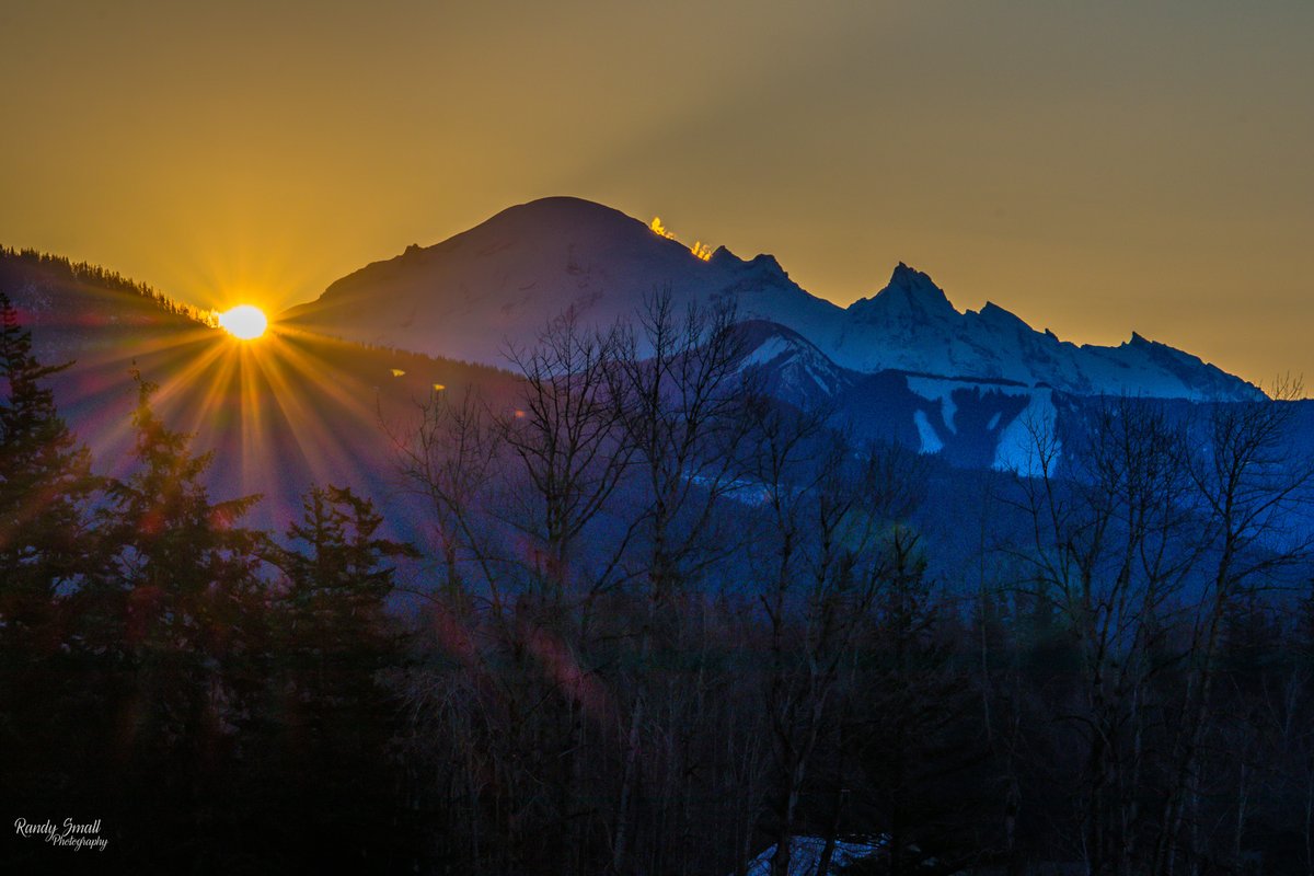 Sunrise over Mount Baker from Bellingham, WA by Randy Small @RandySmall