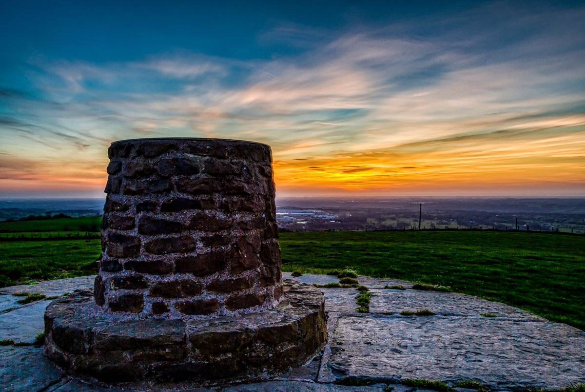 Sunset at the Mellor Millennium Viewpoint by Shafiq Khan @shafk