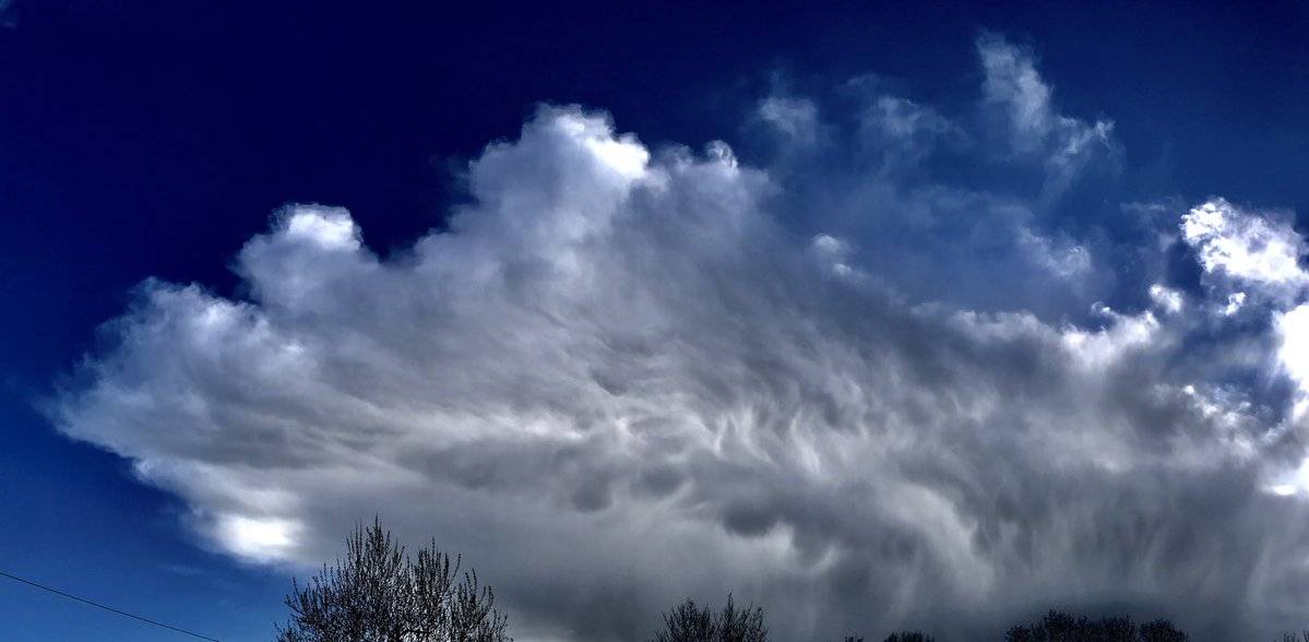A dramatic Mammatus cloud formation with a lot of energy passing over Teconnaught by PAUL MOANE @paulmoane