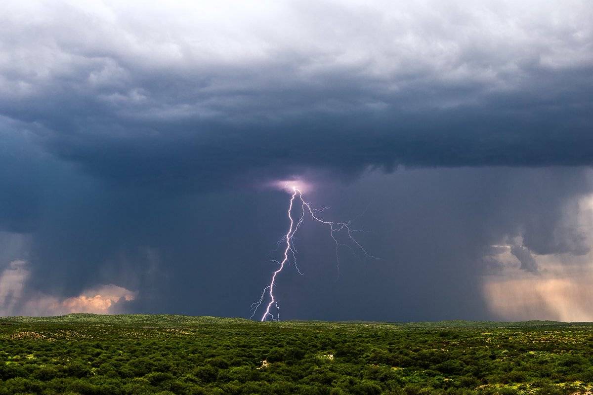 A summer storm near Benson, Arizona by John Sirlin @SirlinJohn