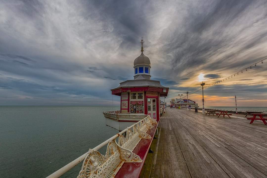 Blackpool North Pier on a warm evening by Lisa poolphotography @artpool40