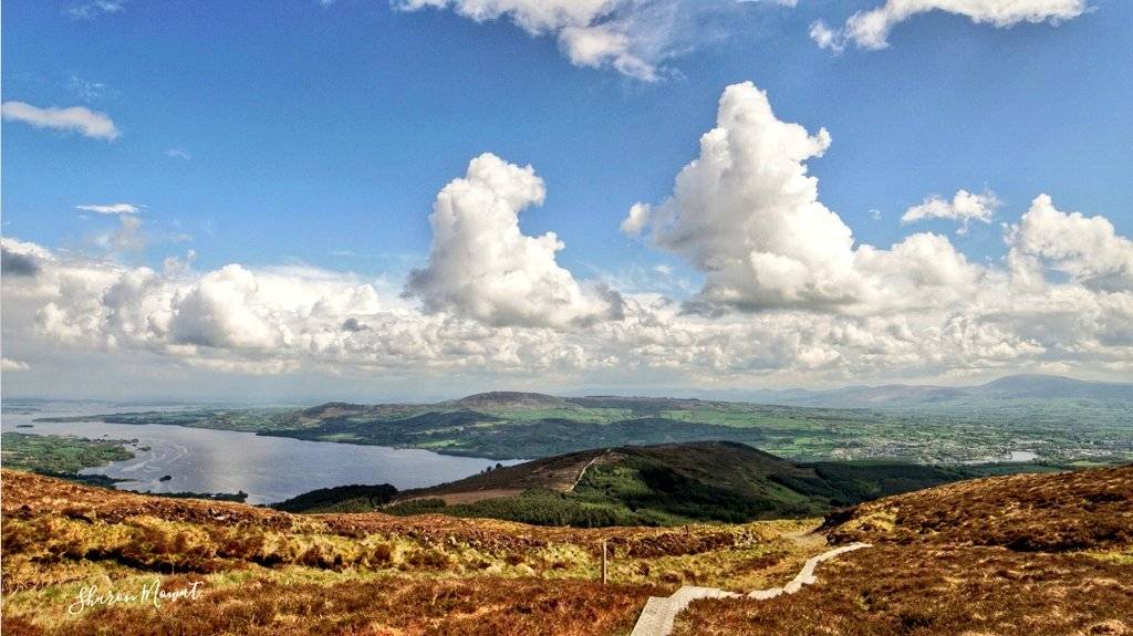 Boardwalk views from the top of Moylussa in County Clare by sharon mowat @sharon_mowat