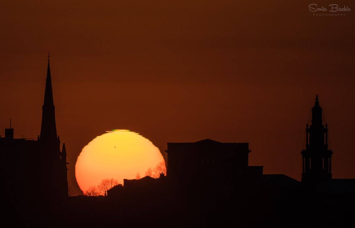 Preston City Skyline Sunset by Sonia Bashir @SoniaBashir_ 