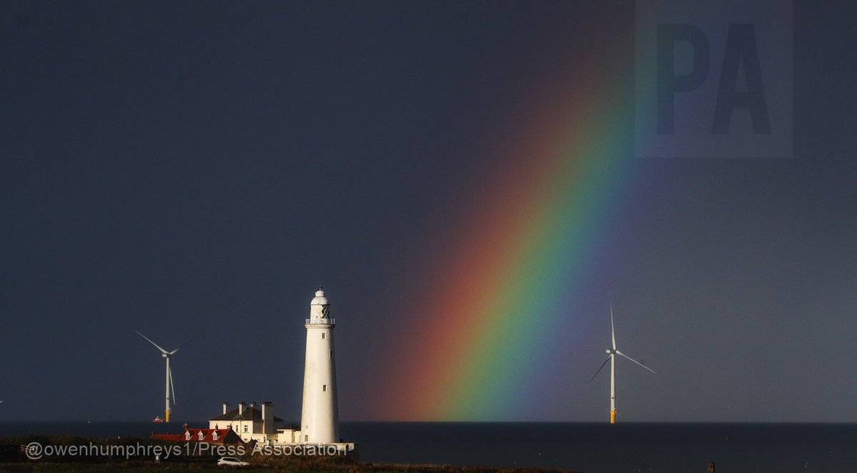 Rainbow captured for #NationalFindARainbowDay by Owen Humphreys @owenhumphreys1