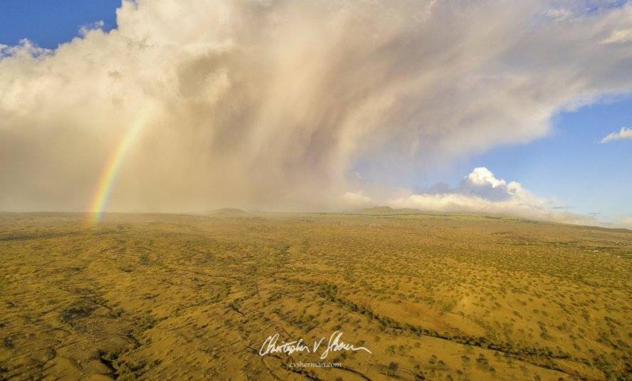 Storm and rainbow on the far east side of the Big Island of Hawai'i, near Lapakahi State Historical Park by Christopher Sherman Photography @cvsherman