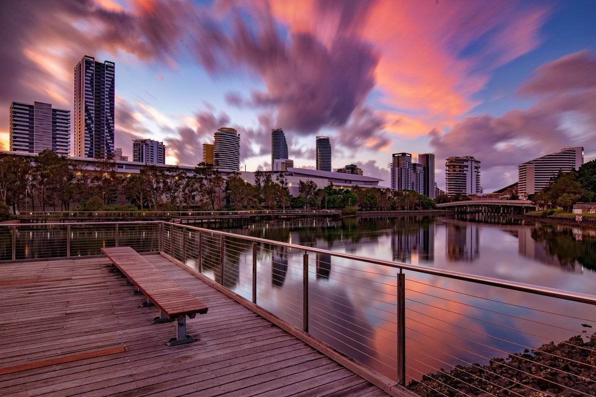 Sunrise from Broadbeach on the Gold Coast by dean johnson @_deanjohnson_