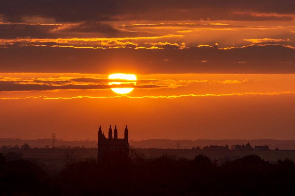 3rd Place Sunset over Whissendine church in Rutland by Richard @Photo_Rutland