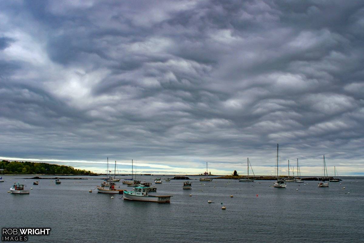 Asperitas clouds at Pepperell Cove in Kittery Point by Rob Wright Images @RobWrightImages
