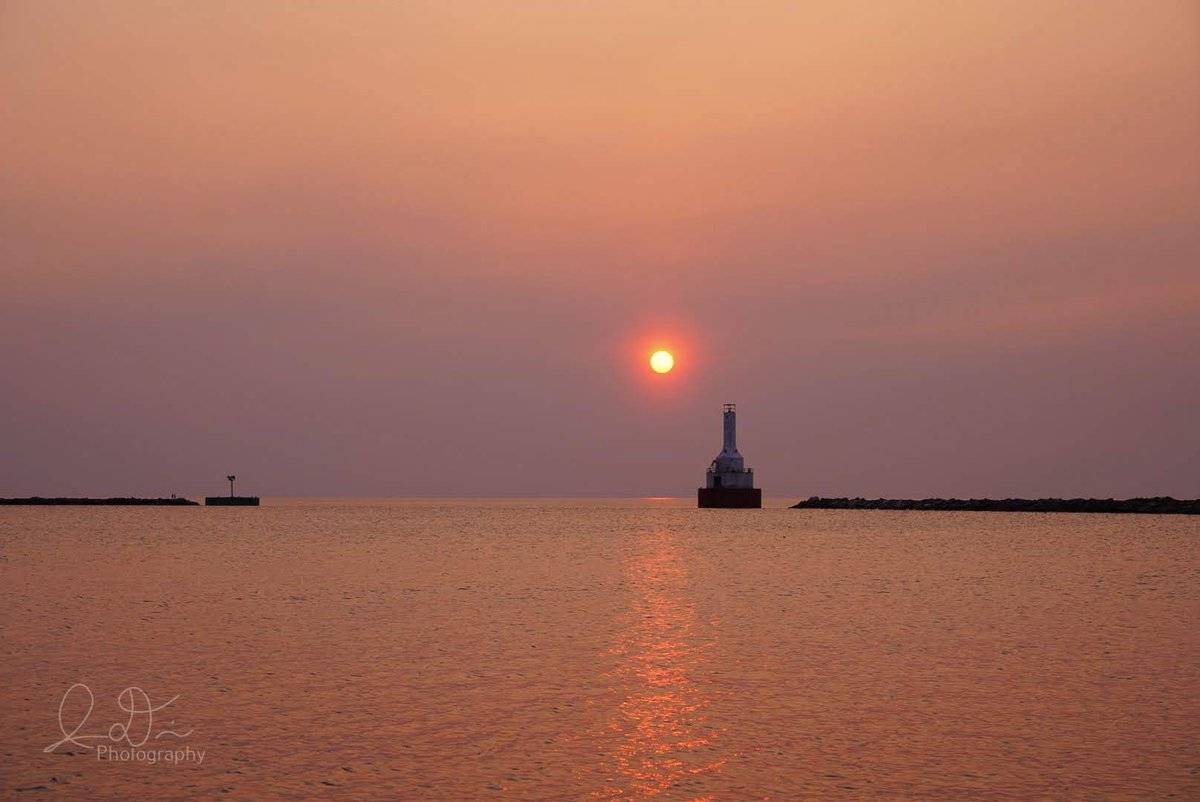 Smokey sunset at McLain State Park in Hancock, MI by Isaac @ID_Photo_Graphy