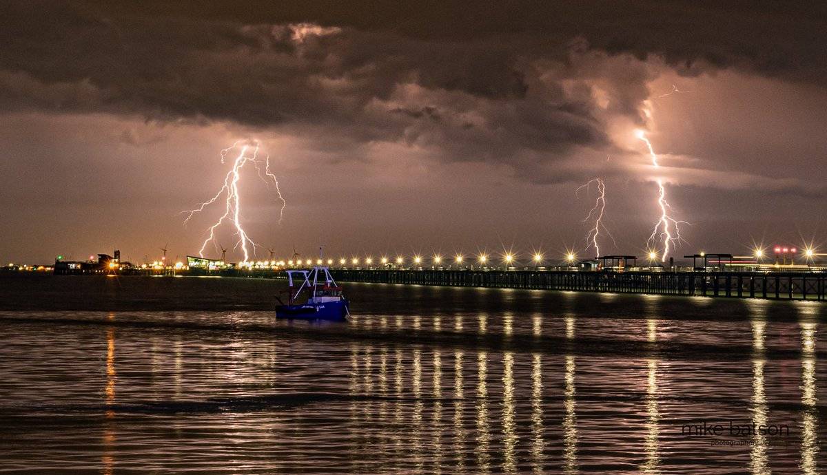 3rd Place Lightning strikes over Southend Pier by Mike Batson @mikebatson5d
