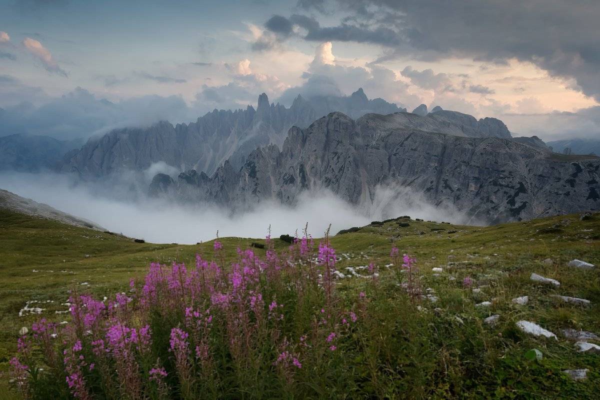 Fog drifting in over the Dolomites in Italy Serena Dzenis @serenavsworld