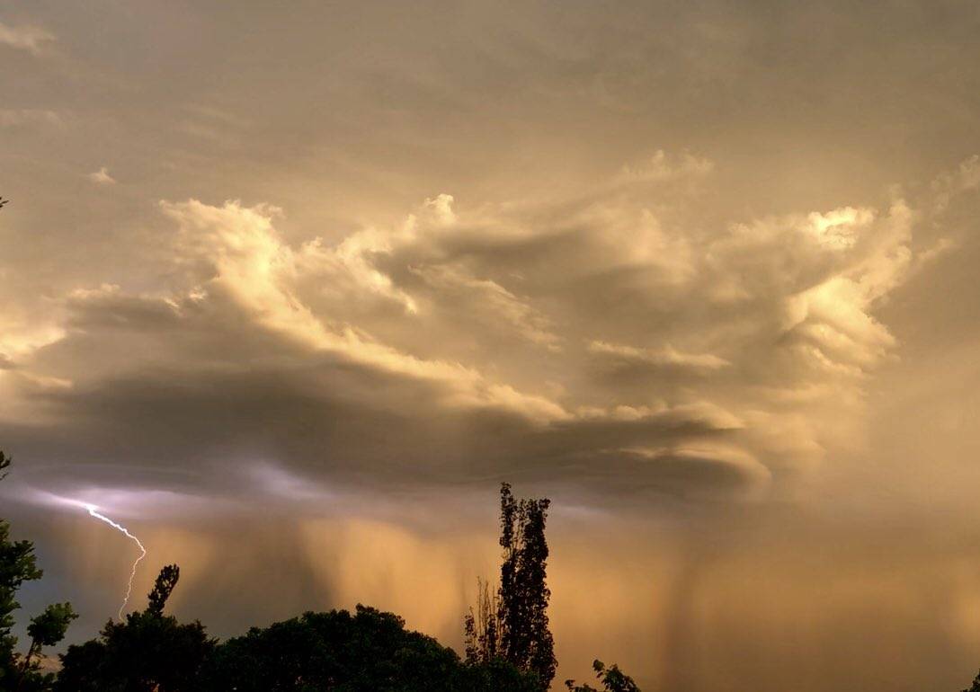 Lightning hail storm Draper, Utah by Brian Williams @brianwusa