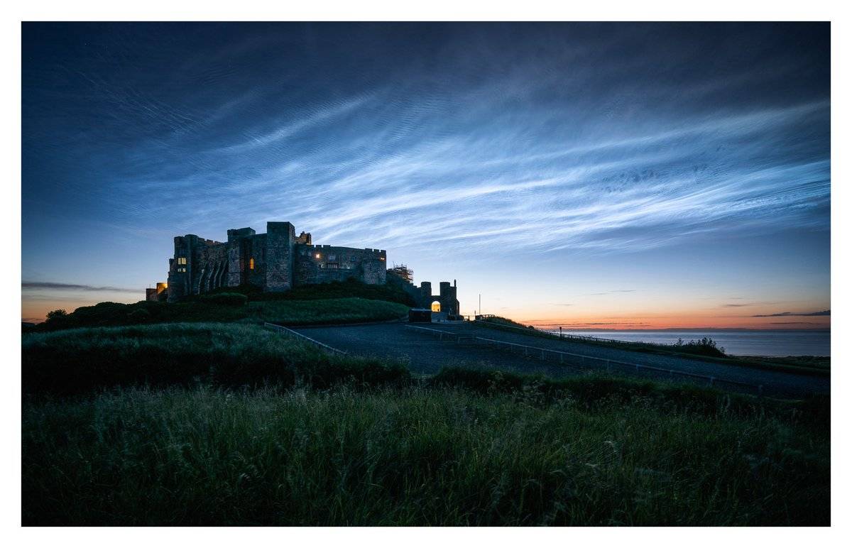 Noctilucent Clouds from Bamburgh_Castle by ALAN LEIGHTLEY @ilovefridaysme