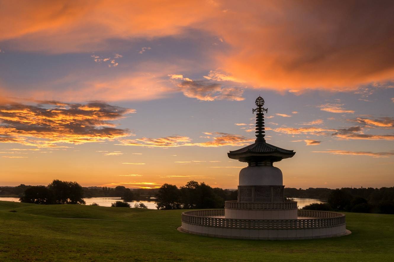 Peace Pagoda Milton Keynes by Gill Prince