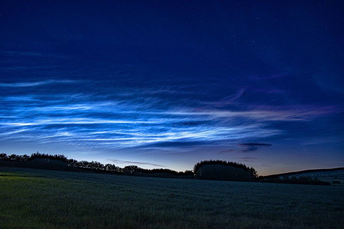 Wonderful display of Noctilucent clouds over Northumberland by Corvid Tales @CorvidTales