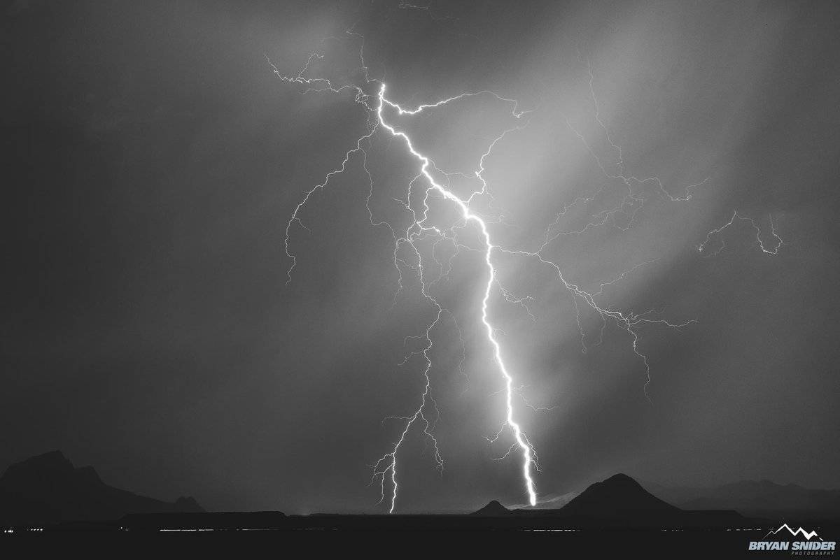 1st Place Lightning from Marana, Arizona just after sunset by Bryan Snider @BryanSnider