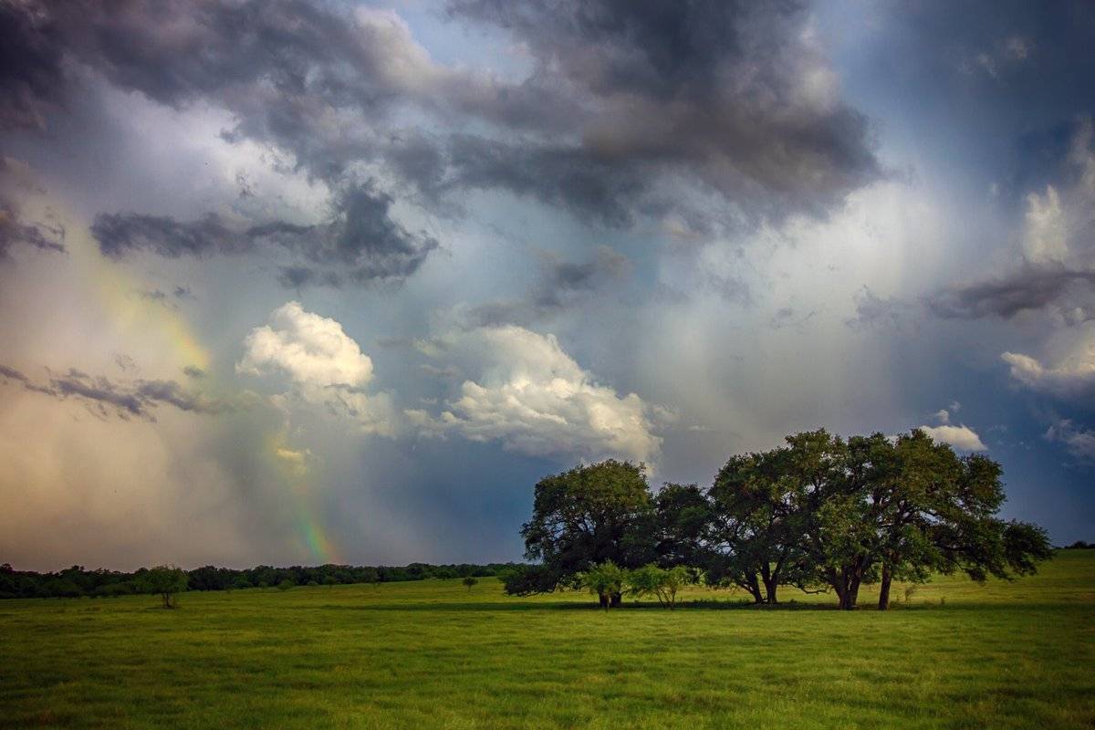 3rd Place Storm clouds over the farm fields of Texas by The Art Of Healing @DavieTempie