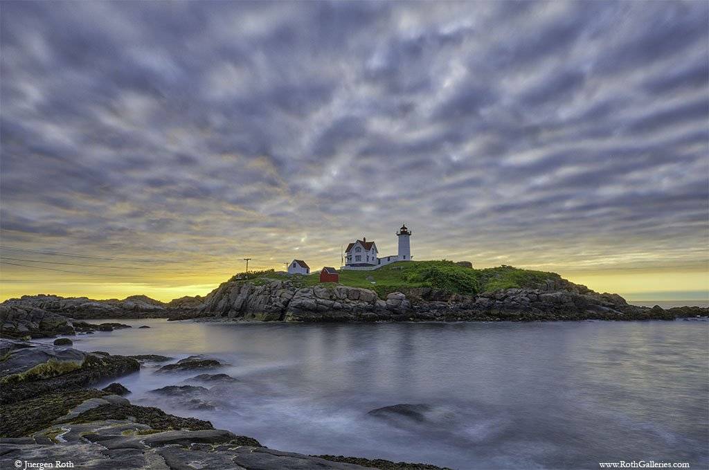 Quietude at Nuble Lighthouse on Cape Neddick, Maine by Juergen Roth @naturefineart