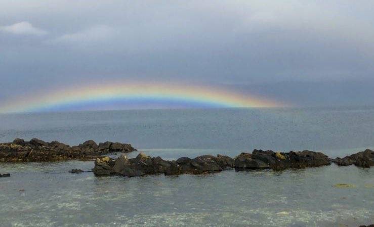 Rainbow on the Sound of Sleat from Armadale, Isle of Skye by James MacInnes @Macinnesplant