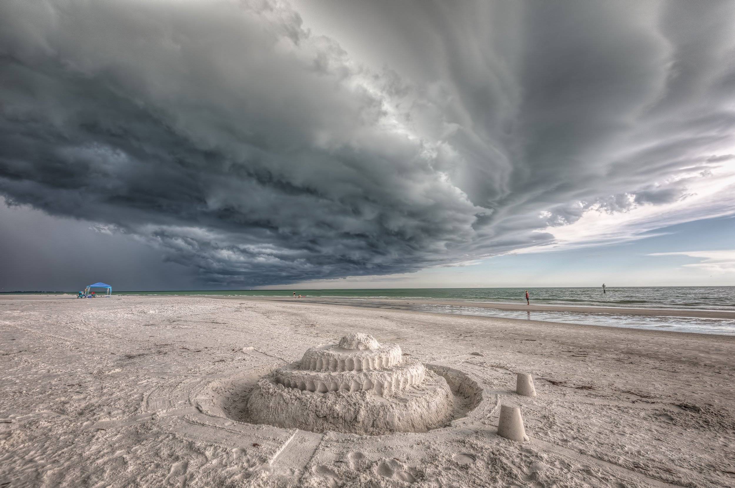 The Storm and the Sandcastle - Siesta Key - Florida by Ronald Kotinsky @rkotinsky