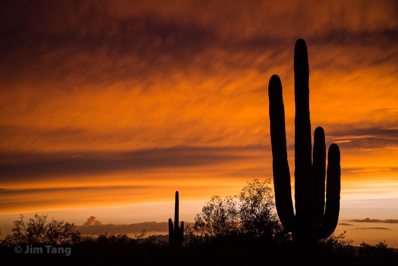 A beautiful Arizona sunset by Jim Tang @wxmann