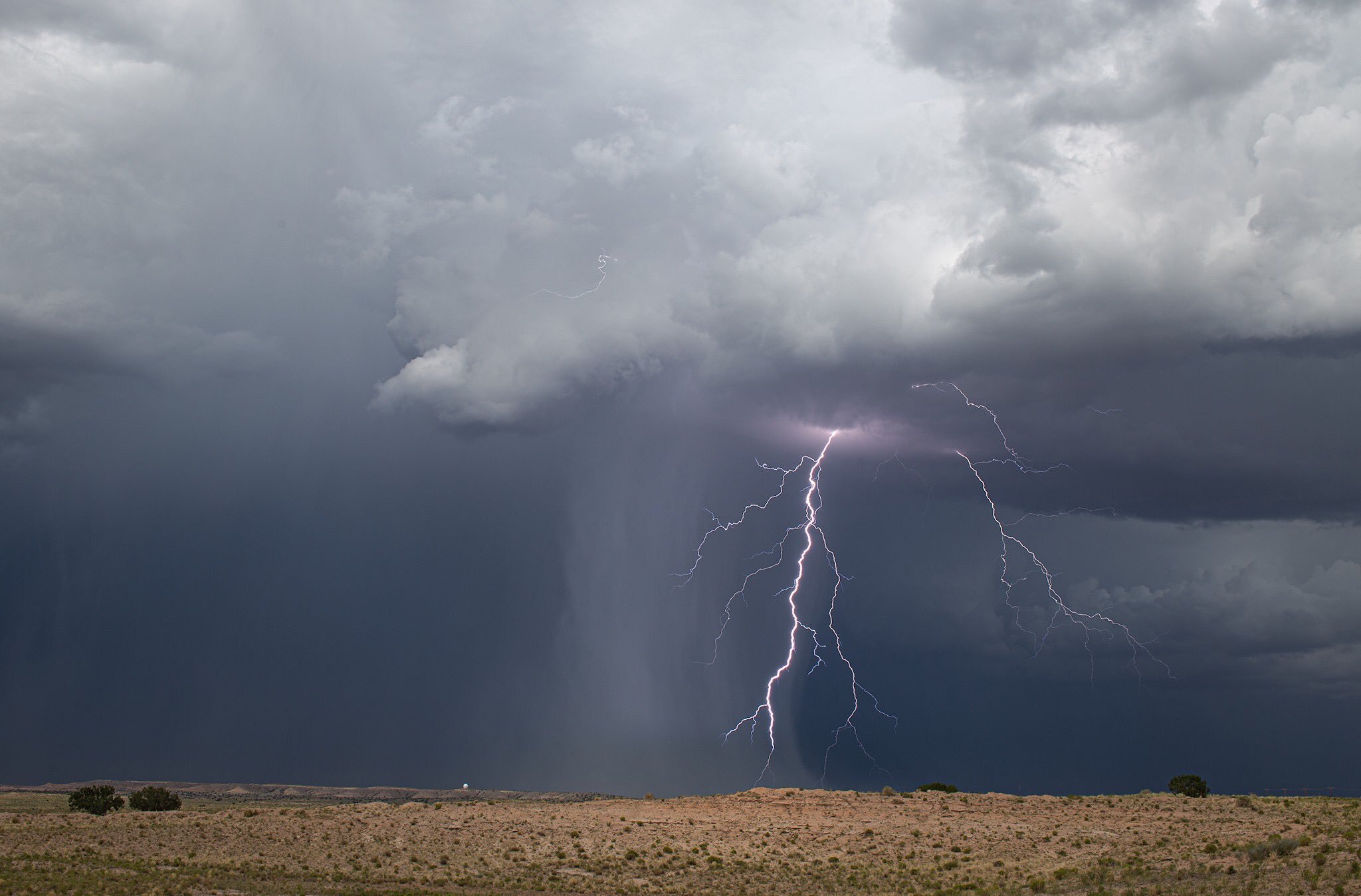 Bolt of the day. Albuquerque, New Mexico by amyMhoward @enchanted_wx 