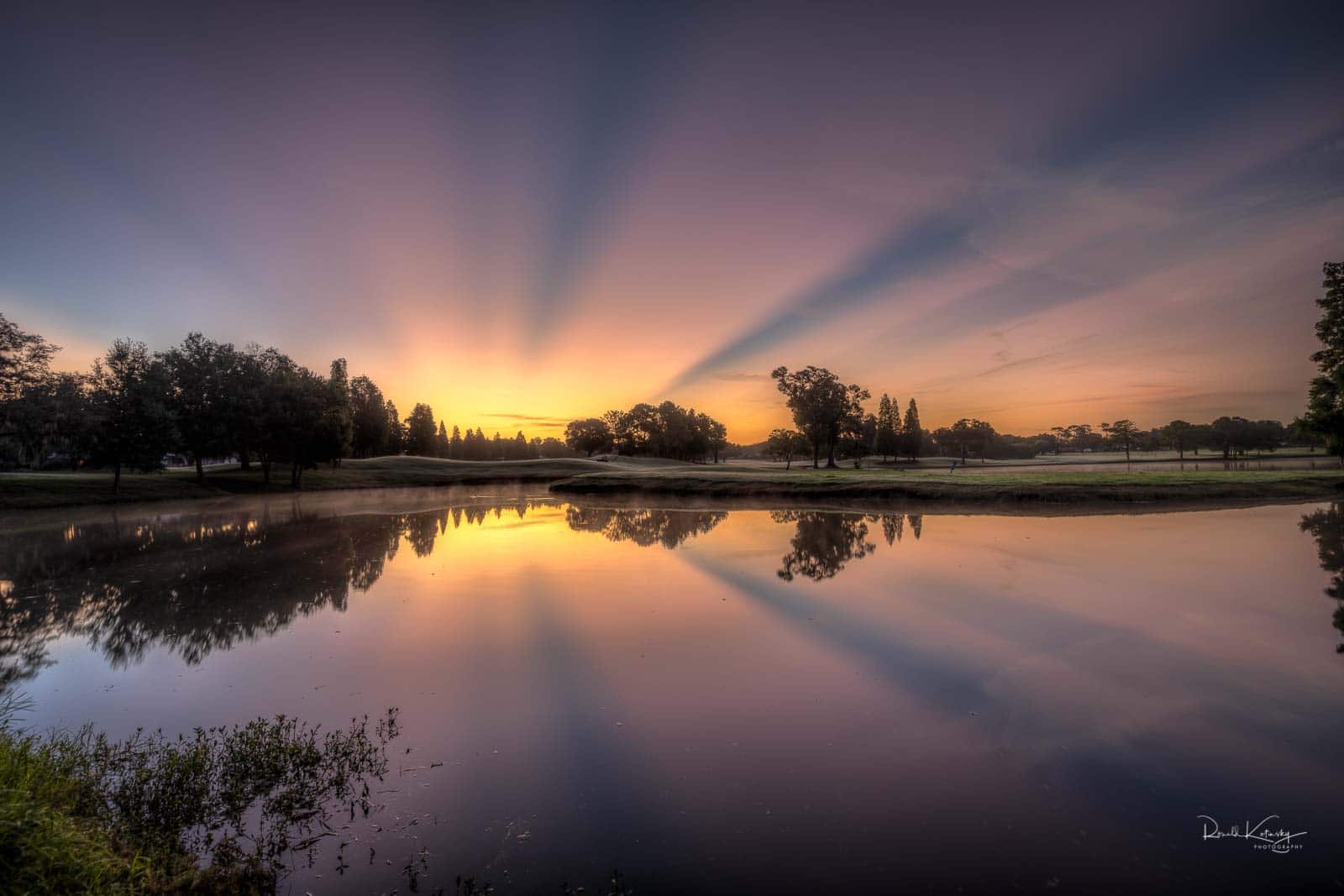 Crepuscular ray sunrise on the east coast of Florida by Ronald Kotinsky @rkotinsky