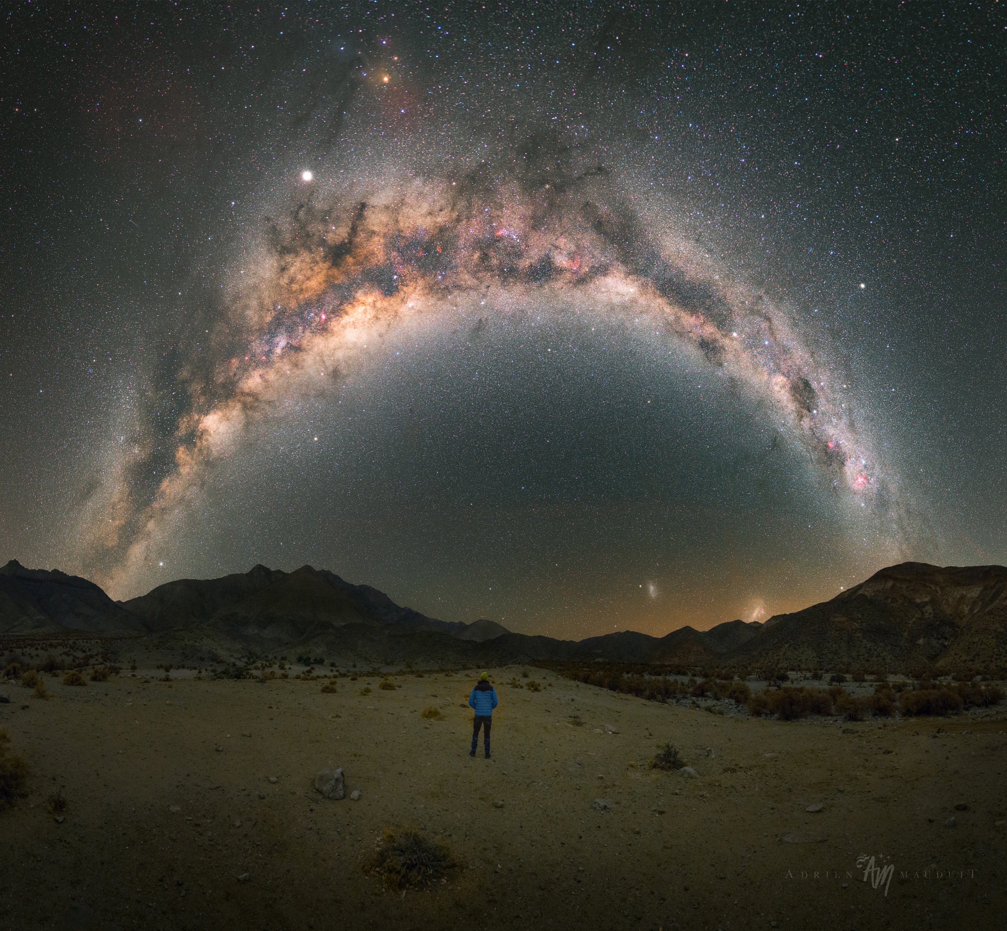 Full arch of the milky way in the Chilean Andes near Vicuña by Adrien Mauduit @NightLights_AM