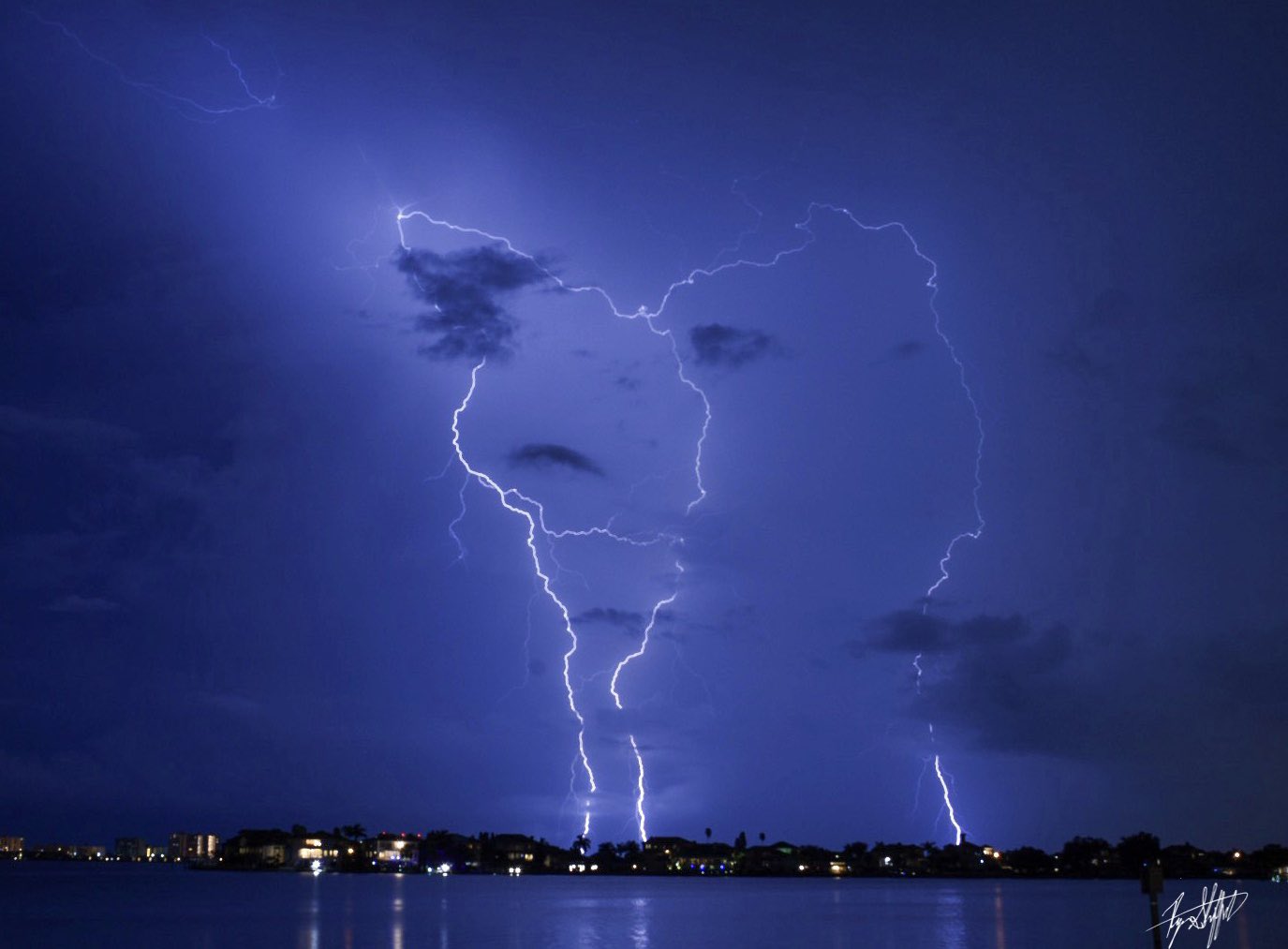 Lightning over Belleair, Florida by Ryan Staffeld @Ryan_Staffeld