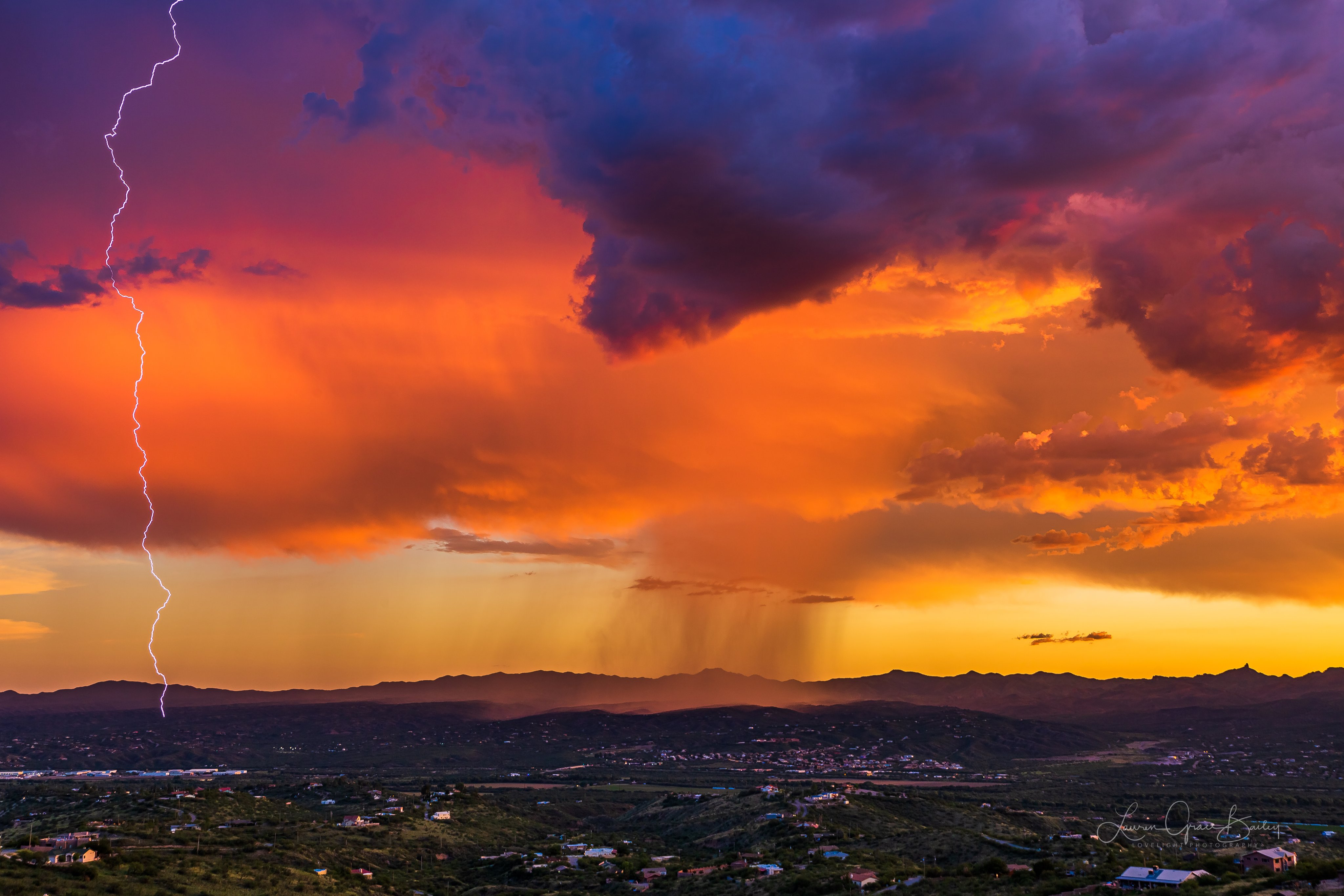 Storm over Rio Rico, AZ by Lori Grace Bailey @lorigraceaz